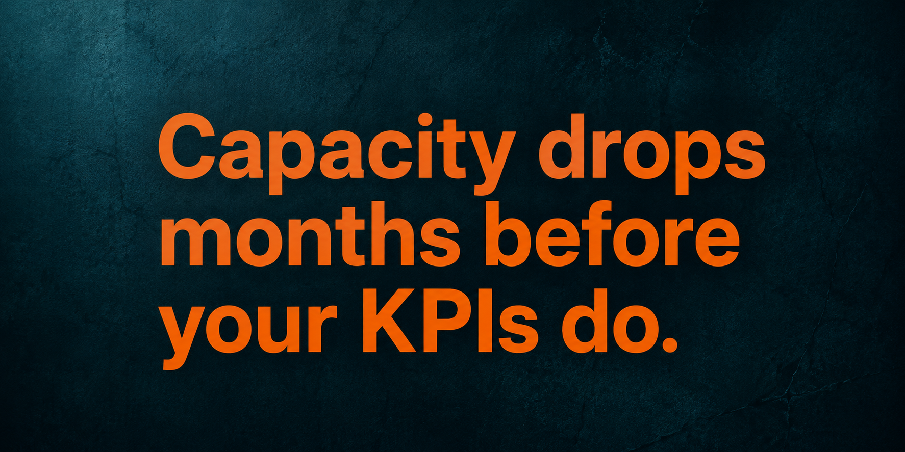 capacity drops before performance
