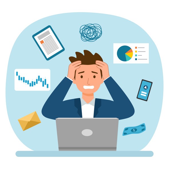 stressed out professional